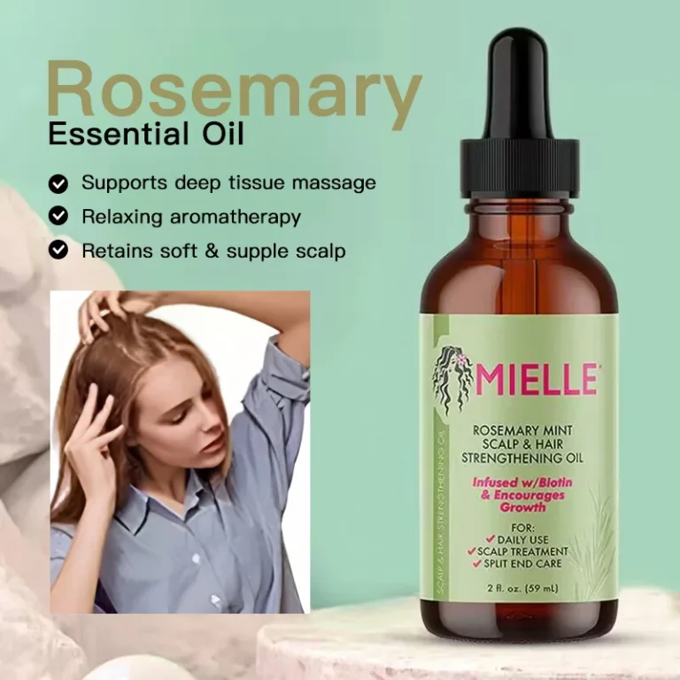 Njega kose Eterično ulje Ruzmarin Pepermint Ulje za jačanje kose Hranljivi tretman za ispucale vrhove i suhu kosu Mielle Organic Hair – NEGA KOSE