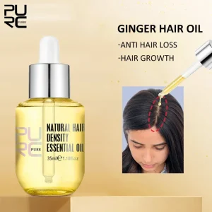 PURC Brzi rast kose za muškarce i žene Ulje za njegu kose Ginger protiv opadanja kose Tretman vlasišta Grove Serum Proizvodi Beauty Health 35ml – NEGA KOSE